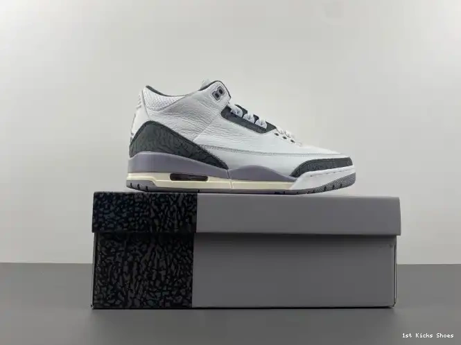 1st Kicks Shoes CT8532-106 Grey 3 Air Cement Jordan 0617